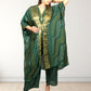 Gazi Silk Kaftan with Pant | Baati Print | Green & Purple Available | XL–XXL Sizes - Bebo N Lolo