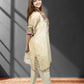 Light Gold Tissue Choga with Pant | Mirror Work | Sizes M–XL - Bebo N Lolo