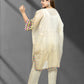 Light Gold Tissue Choga with Pant | Mirror Work | Sizes M–XL - Bebo N Lolo