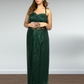 Bottle Green Pure Gorget Indo-Western Gown with Cape | Sequence & Cut Dana Work | Sizes XS–4XL - Bebo N Lolo