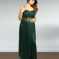 Bottle Green Pure Gorget Indo-Western Gown with Cape | Sequence & Cut Dana Work | Sizes XS–4XL - Bebo N Lolo
