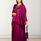 Royal Satin Short Kurta with Dhoti Skirt | Cut Dana, Sequence & Crystal Work | Indo-Western - Bebo N Lolo