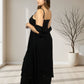 Black Pure Georgette Indo-Western Gown with Cape | Sequence & Cut Dana Work | XS–4XL sizes - Bebo N Lolo