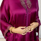 Royal Satin Short Kurta with Dhoti Skirt | Cut Dana, Sequence & Crystal Work | Indo-Western - Bebo N Lolo