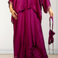 Royal Satin Short Kurta with Dhoti Skirt | Cut Dana, Sequence & Crystal Work | Indo-Western - Bebo N Lolo