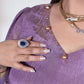 Purple Shimaar Crush Cord Set with Sequin & Cut Dana Work - Bebo N Lolo