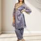 Jimmi Choo A-Line Cord Set with Pant | Lace Detailing | Available in Lilac & Copper | Sizes XS–4XL - Bebo N Lolo