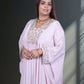 Light Pink Crape Choga with Pant - Bebo N Lolo