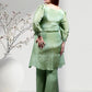 Ethereal Green Soft Simmer Crush Co-ord Set for Women | Beaded Elephant Motif | Sizes XS–5XL - Bebo N Lolo