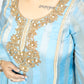 Silk Organza Suit with Santoon Pant & Dupatta | Dabka, Pearl & Lace Work | Green, Lavender & Sky Blue | Sizes M–XL - Bebo N Lolo