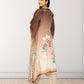 Peach & Brown Digital Print Kaftan with Pant | Gotta Patti Work | Crape Fabric | Sizes L–XL - Bebo N Lolo