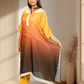 Double Shaded Ombré Satin Choga with Pant | Hand Pearl & Cut Dana Work | Sizes L–XXL - Bebo N Lolo