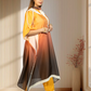 Double Shaded Ombré Satin Choga with Pant | Hand Pearl & Cut Dana Work | Sizes L–XXL - Bebo N Lolo