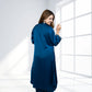 Teal Saartan Long Gathered Shirt with Plazo | Softy & Pearl Work | Sizes M–XL - Bebo N Lolo