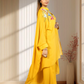 Mustard Chinon Choga with Plazo | Embroidery & Cut Dana Work | Sizes L–XXL - Bebo N Lolo