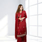Red Chinnon Garara Suit with Shirt & Four-Side Bordered Dupatta | Gota & Dabka Work | Sizes M–XL - Bebo N Lolo