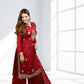 Red Chinnon Garara Suit with Shirt & Four-Side Bordered Dupatta | Gota & Dabka Work | Sizes M–XL - Bebo N Lolo