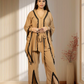 Mouse Armani Georgette Choga with Pant | Crystal & Lace Work | Indo Western | Sizes L–XXL - Bebo N Lolo