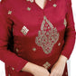 Red Chinnon Garara Suit with Shirt & Four-Side Bordered Dupatta | Gota & Dabka Work | Sizes M–XL - Bebo N Lolo