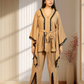 Mouse Armani Georgette Choga with Pant | Crystal & Lace Work | Indo Western | Sizes L–XXL - Bebo N Lolo