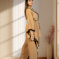 Mouse Armani Georgette Choga with Pant | Crystal & Lace Work | Indo Western | Sizes L–XXL - Bebo N Lolo