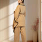 Mouse Armani Georgette Choga with Pant | Crystal & Lace Work | Indo Western | Sizes L–XXL - Bebo N Lolo