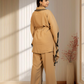 Mouse Armani Georgette Choga with Pant | Crystal & Lace Work | Indo Western | Sizes L–XXL - Bebo N Lolo