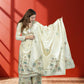Off White Shimmer Tissue Garara Suit with Long Shirt & Heavy Dupatta | Gotta Patti Work | S–L Sizes - Bebo N Lolo