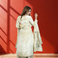Off White Shimmer Tissue Garara Suit with Long Shirt & Heavy Dupatta | Gotta Patti Work | S–L Sizes - Bebo N Lolo