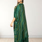 Gazi Silk Kaftan with Pant | Baati Print | Green & Purple Available | XL–XXL Sizes - Bebo N Lolo