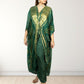 Gazi Silk Kaftan with Pant | Baati Print | Green & Purple Available | XL–XXL Sizes - Bebo N Lolo