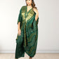 Gazi Silk Kaftan with Pant | Baati Print | Green & Purple Available | XL–XXL Sizes - Bebo N Lolo