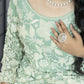 Pista Green Pure Gorjit Handwork Suit with Embroidered Pants | Sizes S–L - Bebo N Lolo