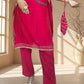 Pink Cotton Kaftan Set | Cutdana Handwork Kaftan with Pant | Festive & Daily Wear